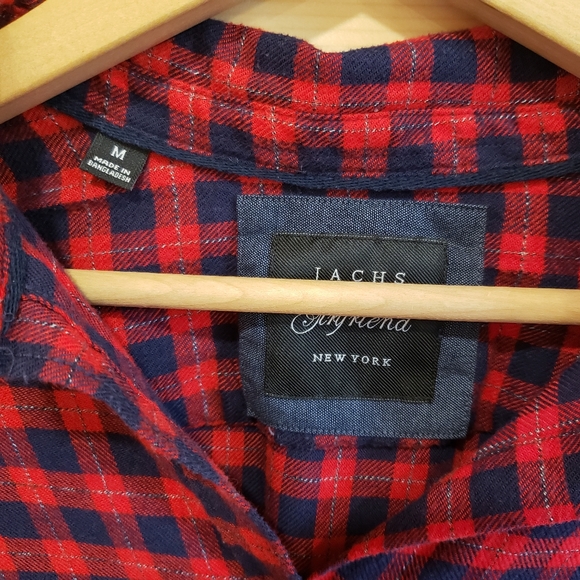 Red Plaid Button-down - Picture 3 of 10